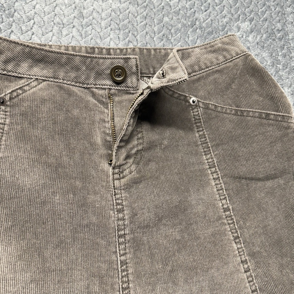 VTG Gap Corduroy Skirt 26" Brown Stretch Button Zip Academia Preppy 2005 - Picture 7 of 9